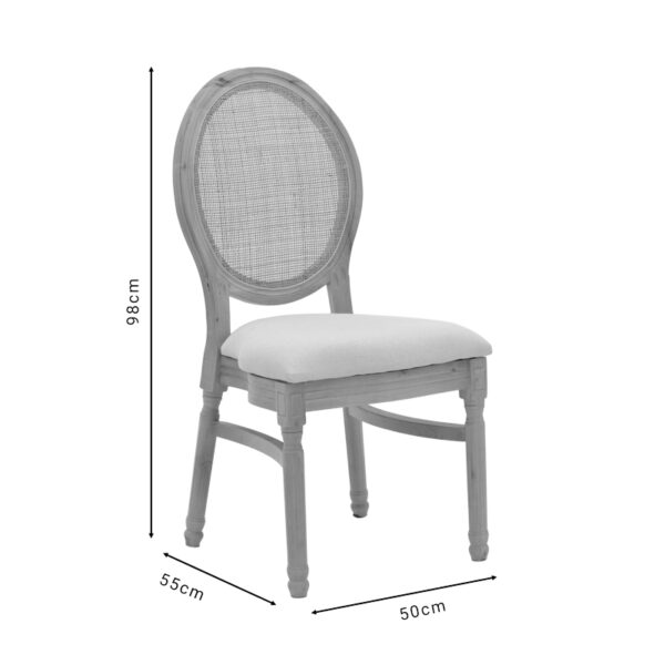Καρέκλα Canco pakoworld φυσικό rubberwood-φυσικό rattan 50x55x98εκ – 263-000032
