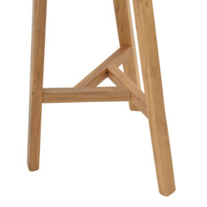 Σκαμπό μπαρ Fabrio pakoworld ξύλο φτελιάς σε φυσική απόχρωση Φ38×71εκ – 263-000038