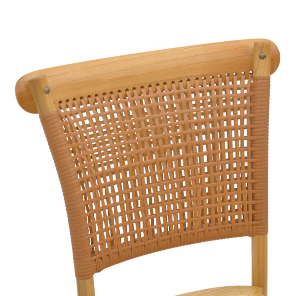 Καρέκλα Karley pakoworld φυσικό ξύλο οξιάς-έδρα φυσικό rattan 48x52x89εκ – 263-000041
