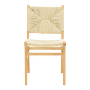 Καρέκλα Arten pakoworld σχοινί-rubberwood σε φυσική απόχρωση 60x55x85εκ – 263-000044