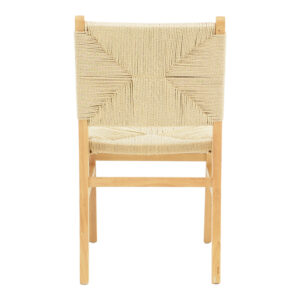 Καρέκλα Arten pakoworld σχοινί-rubberwood σε φυσική απόχρωση 60x55x85εκ – 263-000044