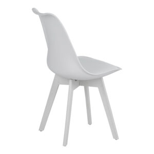 Καρέκλα Gaston I pakoworld PP-PU σε λευκή απόχρωση 48.5×53.5×81.5εκ – 271-000037