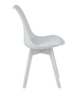 Καρέκλα Gaston I pakoworld PP-PU σε λευκή απόχρωση 48.5×53.5×81.5εκ – 271-000037