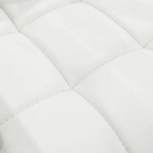 Καρέκλα επισκέπτη στοιβαζόμενη Otlen pakoworld λευκό pu-πόδι χρωμίου 47x45x87εκ – 274-000010