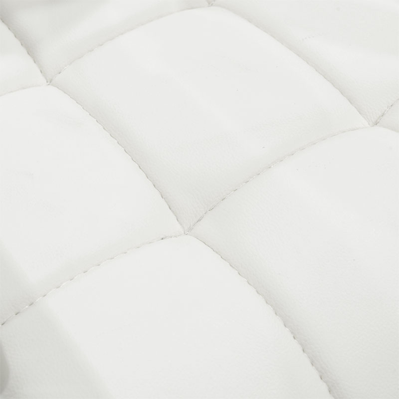 Καρέκλα επισκέπτη στοιβαζόμενη Otlen pakoworld λευκό pu-πόδι χρωμίου 47x45x87εκ – 274-000010