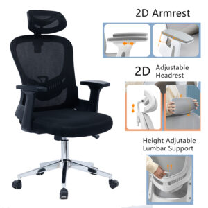 Καρέκλα γραφείου διευθυντή Ignatius pakoworld mesh μαύρο – 275-000006