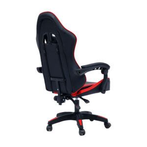 Καρέκλα γραφείου gaming William pakoworld PU μαύρο-κόκκινο – 275-000012