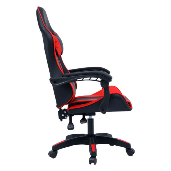 Καρέκλα γραφείου gaming William pakoworld PU μαύρο-κόκκινο – 275-000012
