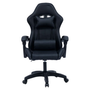 Καρέκλα γραφείου gaming William pakoworld PU μαύρο – 275-000013