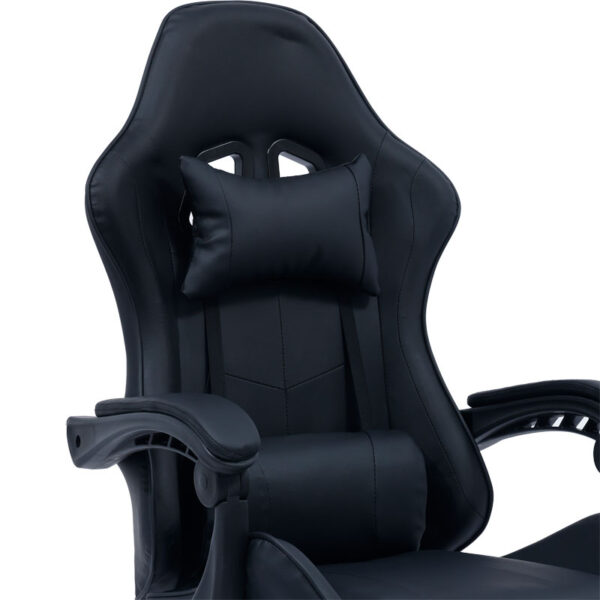 Καρέκλα γραφείου gaming William pakoworld PU μαύρο – 275-000013
