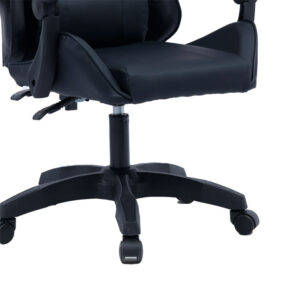 Καρέκλα γραφείου gaming William pakoworld PU μαύρο – 275-000013