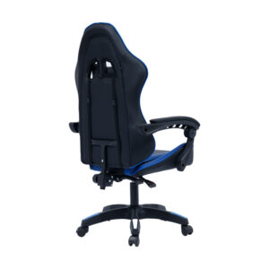 Καρέκλα γραφείου gaming William pakoworld PU μαύρο-μπλε – 275-000014