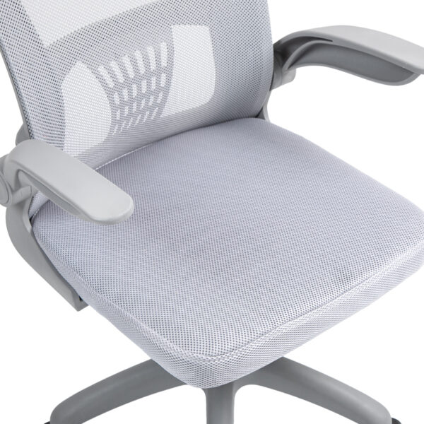 Καρέκλα γραφείου εργασίας Annalise pakoworld mesh γκρι 57x53x100εκ – 275-000017