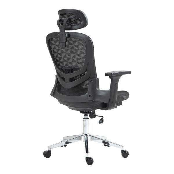 Καρέκλα γραφείου εργασίας Mergi pakoworld μαύρο mesh 62x63x120εκ – 275-000019