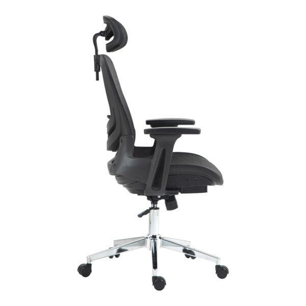 Καρέκλα γραφείου εργασίας Mergi pakoworld μαύρο mesh 62x63x120εκ – 275-000019