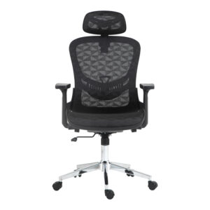 Καρέκλα γραφείου εργασίας Mergi pakoworld μαύρο mesh 62x63x120εκ – 275-000019
