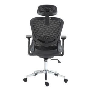 Καρέκλα γραφείου εργασίας Mergi pakoworld μαύρο mesh 62x63x120εκ – 275-000019