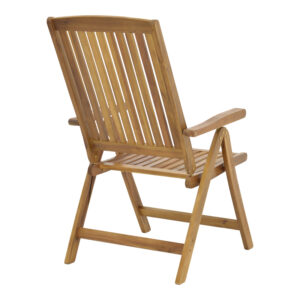 Πολυθρόνα 5 θέσεων Zerco pakoworld πτυσσόμενη ξύλο ακακίας φυσικό 61x65x110εκ – 282-000006