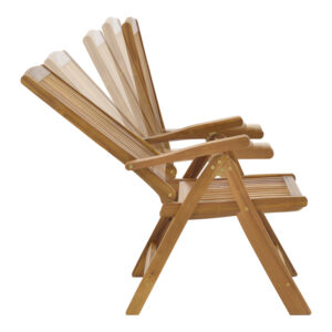 Πολυθρόνα 5 θέσεων Zerco pakoworld πτυσσόμενη ξύλο ακακίας φυσικό 61x65x110εκ – 282-000006
