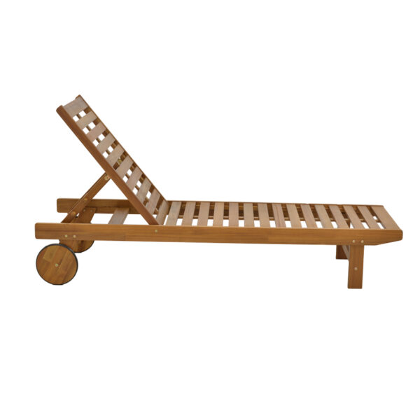Ξαπλώστρα Weylar pakoworld ξύλο ακακίας φυσικό 60x193x30εκ – 282-000008