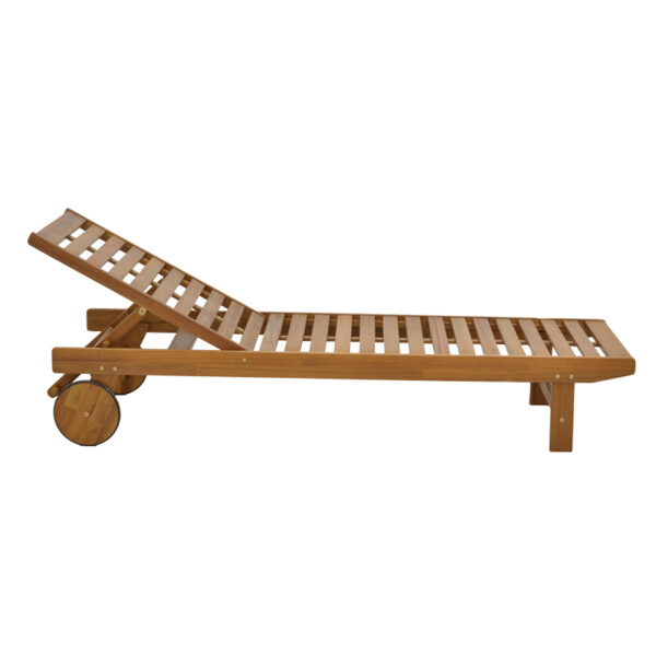 Ξαπλώστρα Weylar pakoworld ξύλο ακακίας φυσικό 60x193x30εκ – 282-000008
