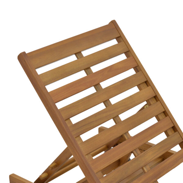 Ξαπλώστρα Weylar pakoworld ξύλο ακακίας φυσικό 60x193x30εκ – 282-000008