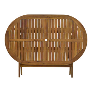 Τραπέζι Falov pakoworld πτυσσόμενο φυσικό μασίφ ξύλο ακακίας 130x80x72εκ – 282-000012