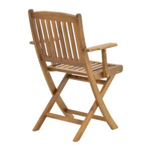 Τραπεζαρία Recofly-Carpuva pakoworld σετ 3τεμ πτυσσόμενο φυσικό μασίφ ξύλο ακακίας Φ70×74εκ – 282-000051