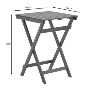 Τραπεζαρία Bistrual-Lazio pakoworld σετ 3τεμ πτυσσόμενο φυσικό μασίφ ξύλο ακακίας 50x50x70εκ – 282-000055