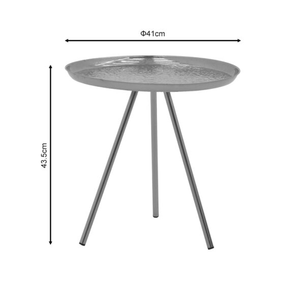 Βοηθητικό τραπέζι Jacksie Inart χρυσό μέταλλο Φ51×54εκ – 287-000013