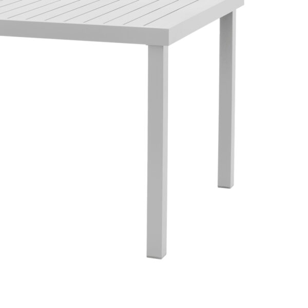 Τραπέζι Kliton  pakoworld αλουμινίου λευκό 150x80x74εκ – 288-000008