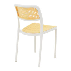 Καρέκλα Westley pakoworld pp φυσικό-λευκό  55x47x81εκ – 292-000001