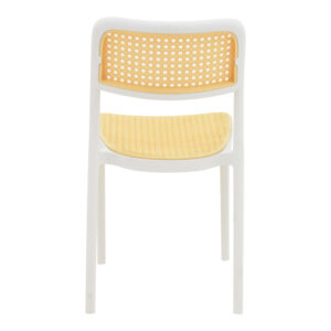 Καρέκλα Westley pakoworld pp φυσικό-λευκό  55x47x81εκ – 292-000001