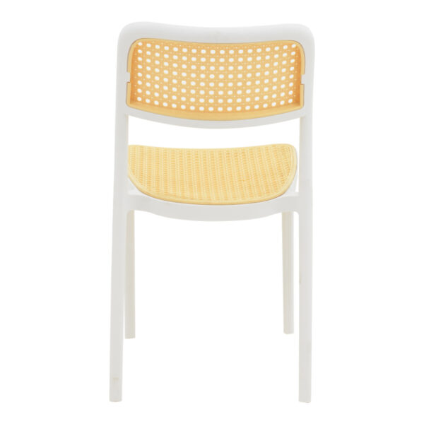 Καρέκλα Westley pakoworld pp φυσικό-λευκό  55x47x81εκ – 292-000001