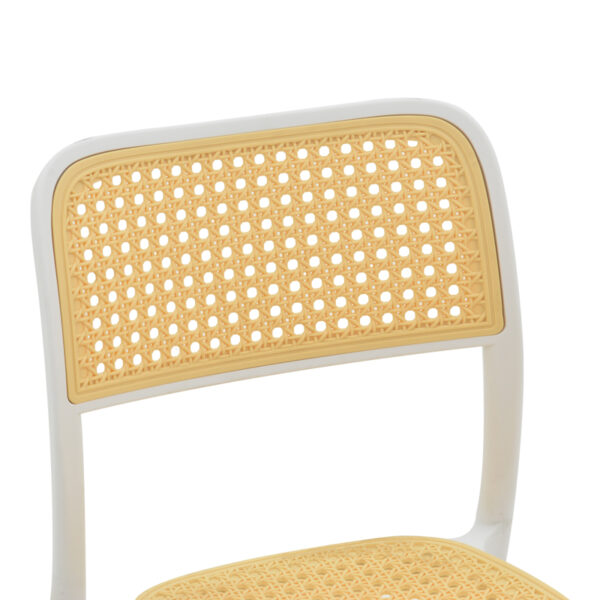 Καρέκλα Westley pakoworld pp φυσικό-λευκό  55x47x81εκ – 292-000001
