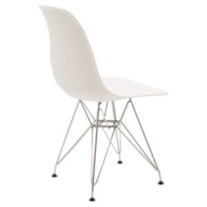 Καρέκλα Adelle pakoworld PP λευκό-inox πόδι 46x55x81εκ – 292-000013