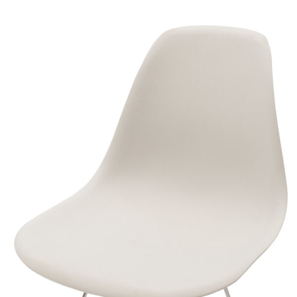 Καρέκλα Adelle pakoworld PP λευκό-inox πόδι 46x55x81εκ – 292-000013