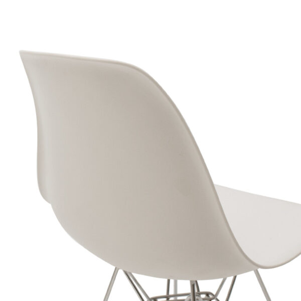 Καρέκλα Adelle pakoworld PP λευκό-inox πόδι 46x55x81εκ – 292-000013