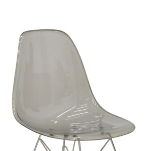 Καρέκλα Adelle pakoworld PP διάφανο γκρι-inox πόδι 46x55x81εκ – 292-000015