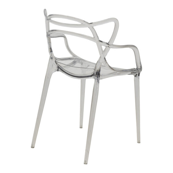 Καρέκλα Ramsei pakoworld PC διάφανο 55x53x84εκ – 292-000016