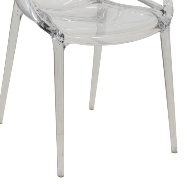Καρέκλα Ramsei pakoworld PC διάφανο 55x53x84εκ – 292-000016