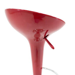 Σκαμπό μπαρ Felice pakoworld πτυσσόμενο κόκκινο-βάση χρωμίου 40x43x84εκ – 292-000027