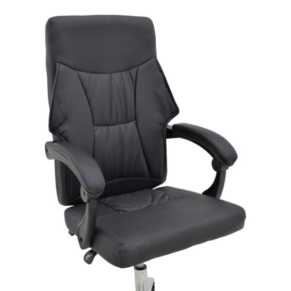 Καρέκλα γραφείου διευθυντή Glorin pakoworld μαύρο pu 60x68x128εκ – 292-000054
