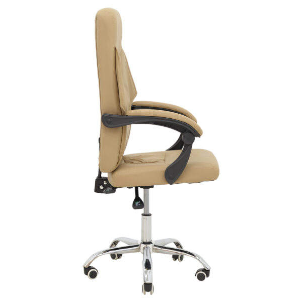 Καρέκλα γραφείου διευθυντή Glorin pakoworld μπεζ pu 60x68x128εκ – 292-000055