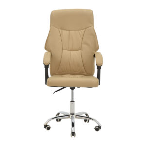 Καρέκλα γραφείου διευθυντή Glorin pakoworld μπεζ pu 60x68x128εκ – 292-000055