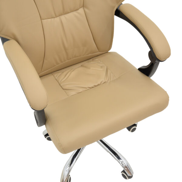 Καρέκλα γραφείου διευθυντή Glorin pakoworld μπεζ pu 60x68x128εκ – 292-000055