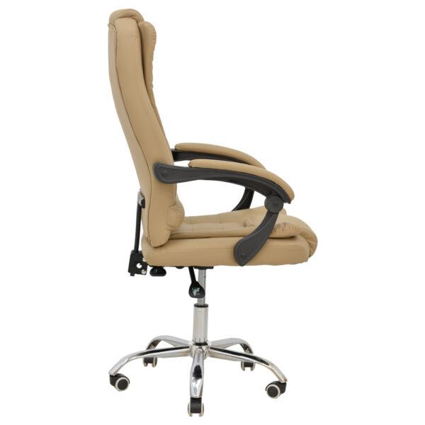 Καρέκλα γραφείου διευθυντή Toronsi pakoworld μπεζ pu 60x68x128εκ – 292-000057