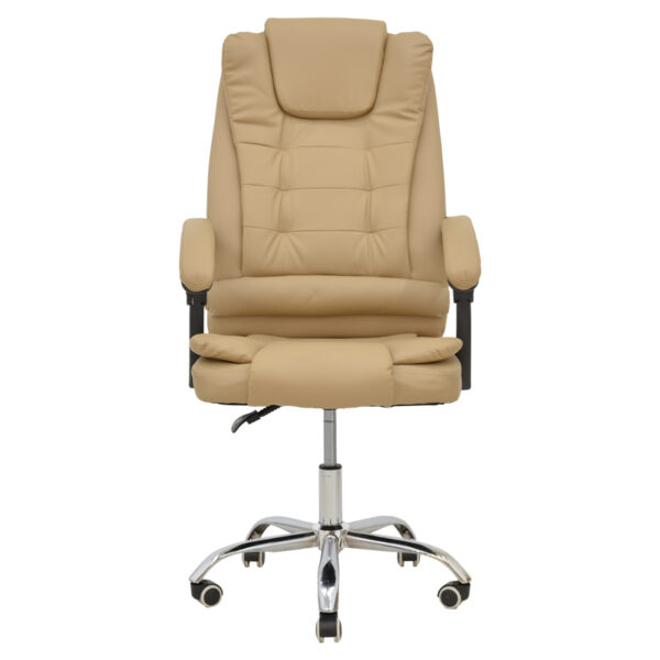 Καρέκλα γραφείου διευθυντή Toronsi pakoworld μπεζ pu 60x68x128εκ – 292-000057