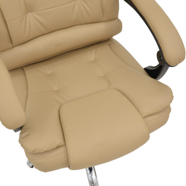 Καρέκλα γραφείου διευθυντή Toronsi pakoworld μπεζ pu 60x68x128εκ – 292-000057