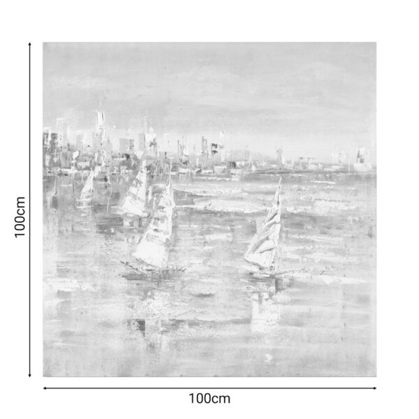 Πίνακας σε καμβά Watery Inart 100x3x100εκ – 296-000016